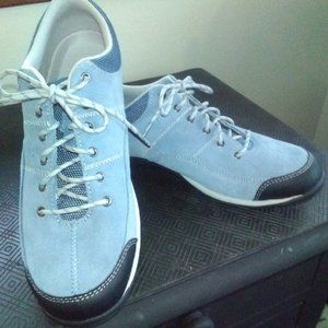 L.L. Bean NEW Gray/Blue suede Women's casual shoes NEVER WORN!!